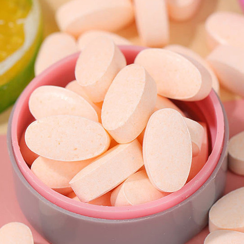 Wholesale Manufacturer of Vitamin C + Vitamin E + Niacin VC Chewing Tablets, Bulk Supply with Dropshipping and Tablet Candy Distribution