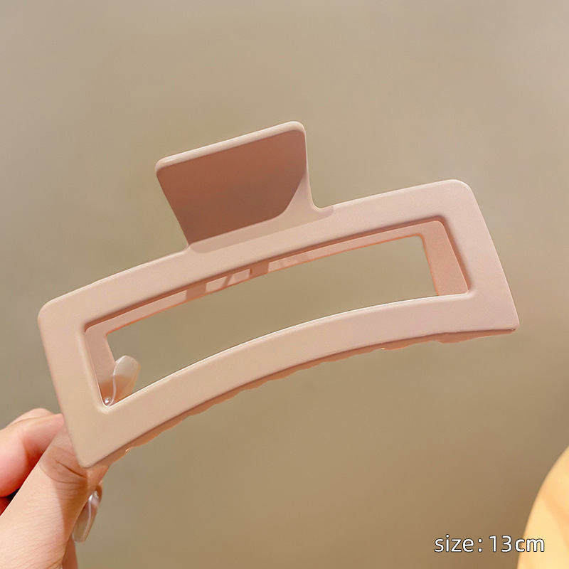 Volumen de pelo de gran tamaño antideslizante gran tiburón clip de pelo cuadrado clip de pelo cabeza de espalda clip de pelo tocado updo clip de pelo femenino