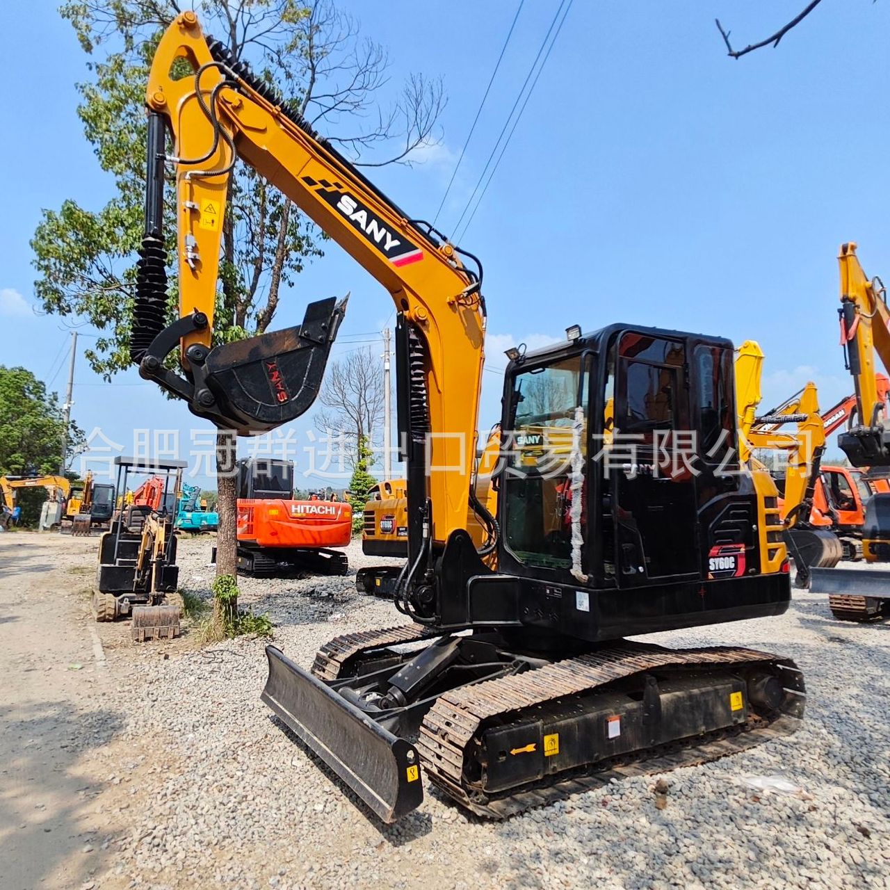 Máquinas de construcción suministradas directamente transfronterizas excavadoras pequeñas SANY Sanysy60 excavadoras gancho