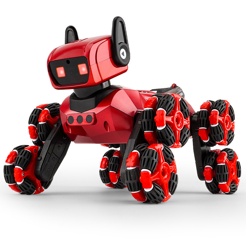 クロスボーダー 8 輪スタントメカニカルドッグ子供のおもちゃジェスチャーセンシングスマートロボットドッグスプレー首振りリモコンカー|undefined