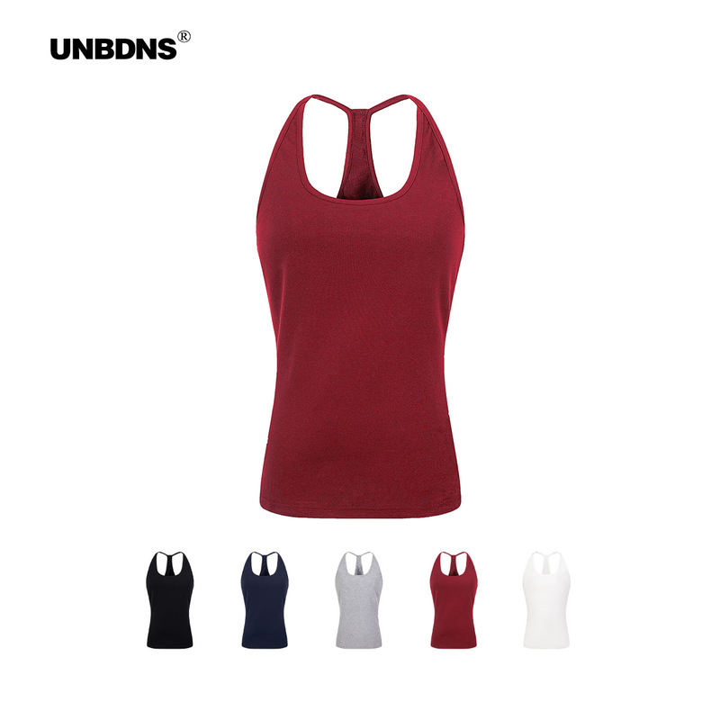 UNBDNS High-elastic Slim Slim-fit Spice Sling Base All-match Pure Wanted Knitted Threaded I-shaped Thin Belt Vest for Women