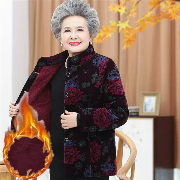 Black lotus cotton coat