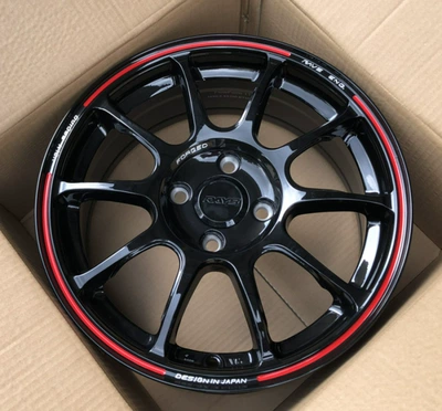 ZE40 Wheel 15inch 16inch 17inch 18inch Suitable for Civic Golf Camry Accord Fit Swift Weijia (Hub) - 15x65j-15inch-16inch-4-holes-black-with-red-edges