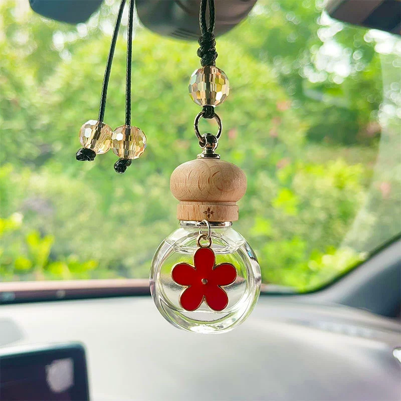 Aromatherapy for auto, bottle, pendant, rear view mirror, perfumed accessory