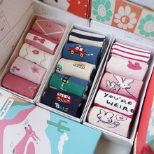 正品斑比童袜春夏秋冬儿童袜子精梳棉A类男童女童袜子5双盒装批发