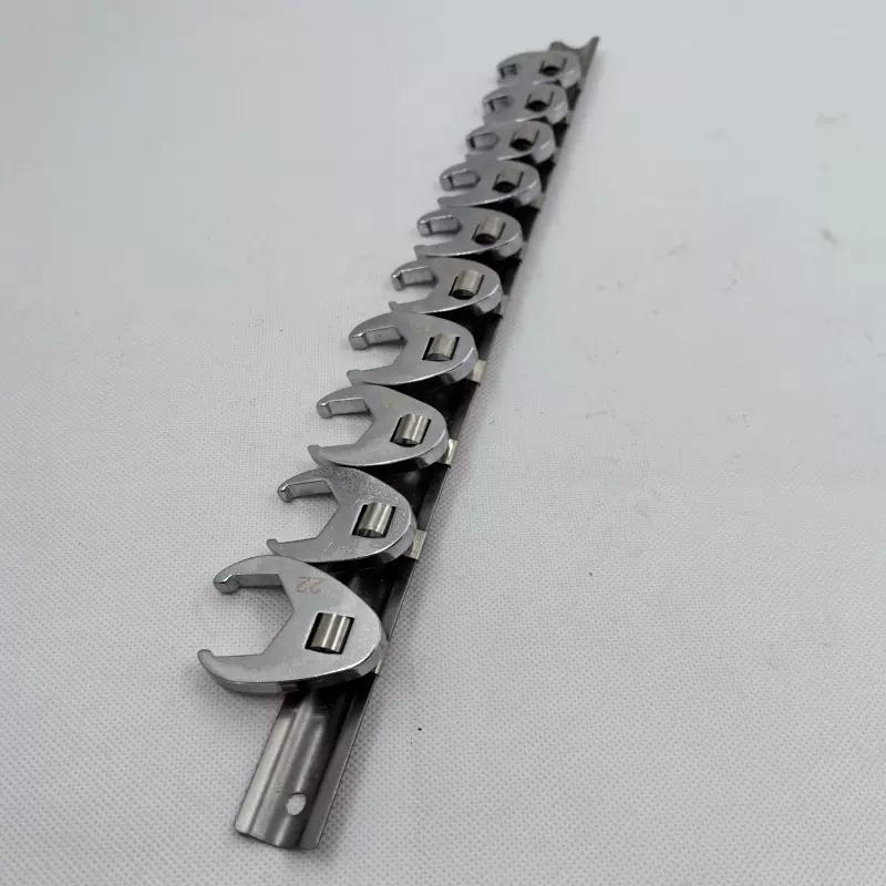 10件套L型扳手3/8寸可换头活动开口头中飞牛角开口快速棘轮扳手