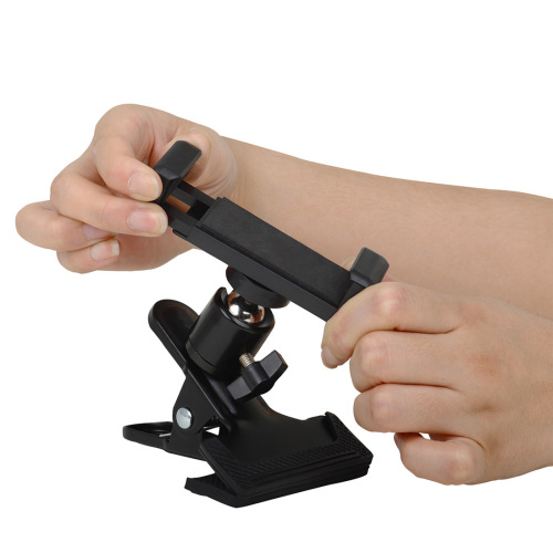 Manufacturer wholesale guitar phone holder rotatable music stand guitar live video phone clip instrument accessories