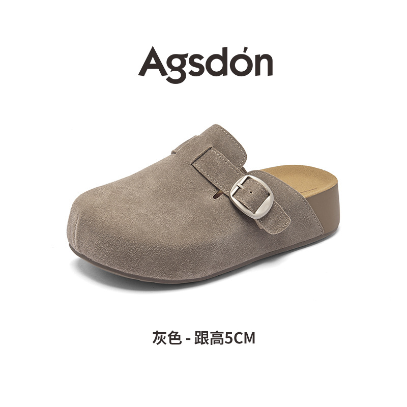 2026 nuevo estilo de primavera para mujeres con un pedazo de zapato con cabeza de bolsillo medio zapatillas casuales