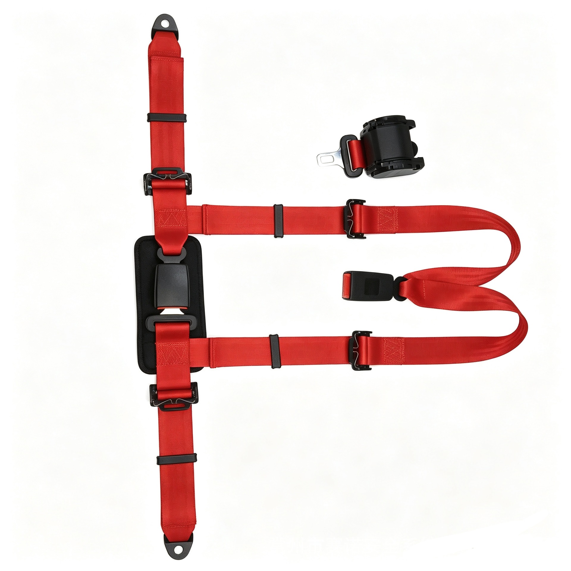 Amusement park equipment: Karting racing seat with a four-point safety harness, available for custom manufacturing and directly supplied by the manufacturer