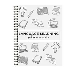 跨境爆款 Learn a New Language Vocabulary Notebook词汇笔记本