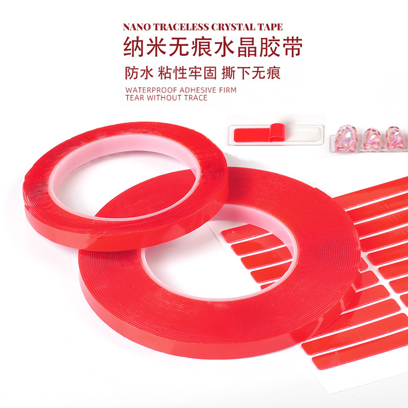 Nail Art Transparent Double-sided Adhesive Crystal Seamless Paste Nail Pieces Nail Art Shop Learning Works Display Tape Nail Art Tools Nail Art Transparent Double-sided Adhesive Crystal Seamless Paste Nail Pieces Nail Art Shop Learning Works Display Tape Nail Art Tools