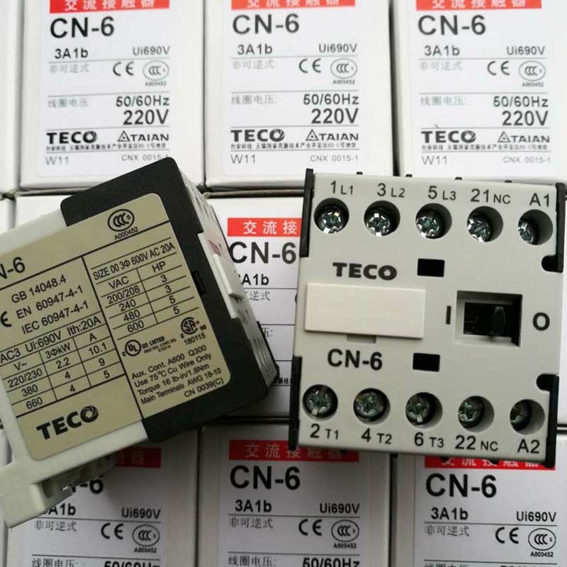 ȫԭװ̨TECOӴCN-6 CN-5 1NC AC220V AC110V AC380V