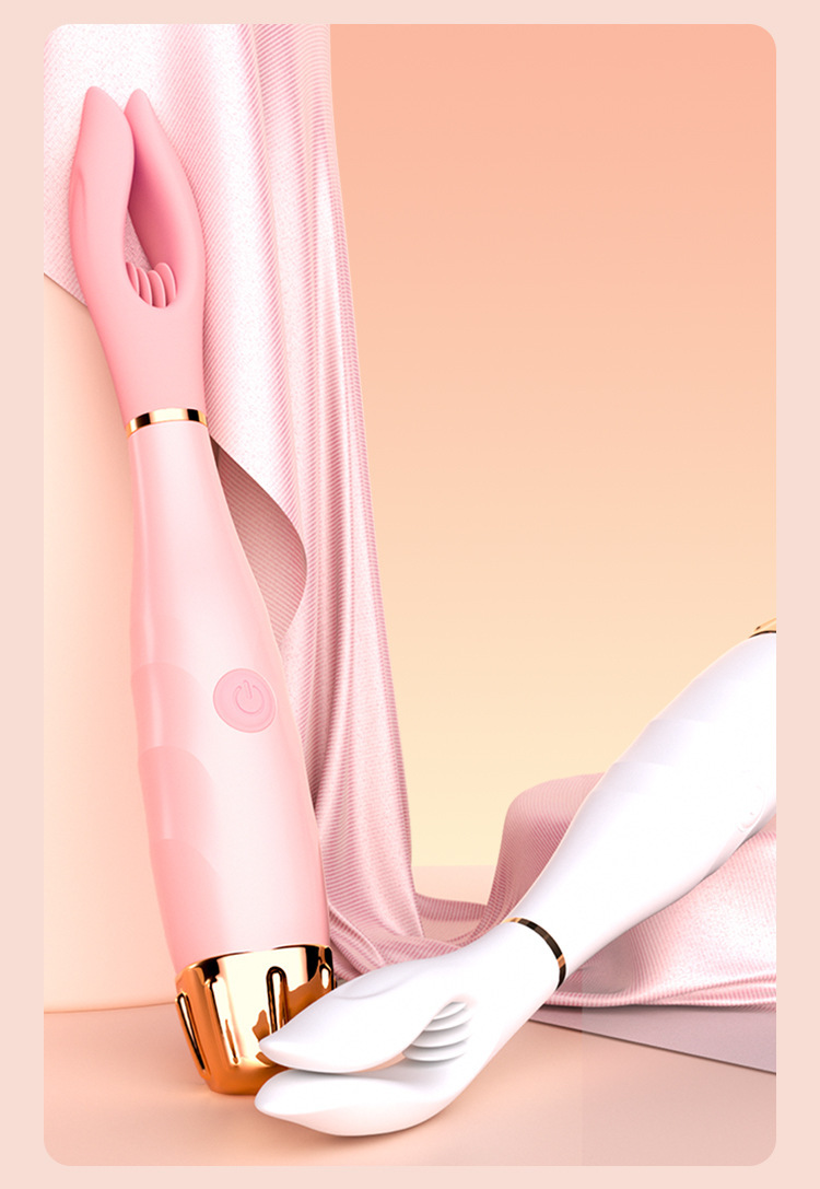 Jiuai Vibrating Insertable Massage Stick, USB Remote Control, Pink TPE — detail image 32