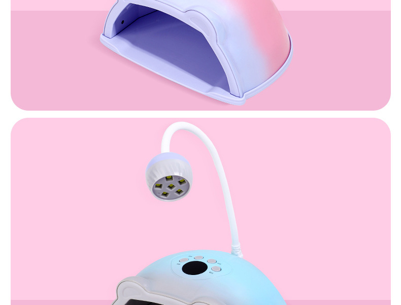 Neue 2-in-1 Maniküre-Maschine Fototherapie-Lampe Heil-Lampe drehbar Tisch-Klebstoff-Backlampe Nagel-Trockner Maniküre-Lampe