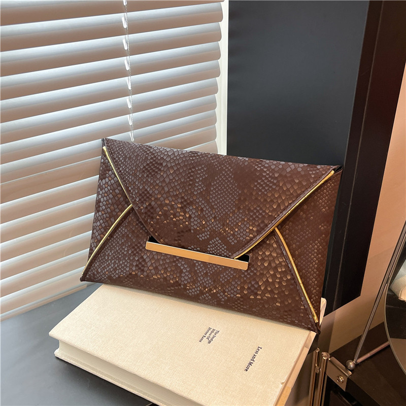 Elegant Evening Clutch Bag For Women Solid Colour Envelope Style_voghion.com