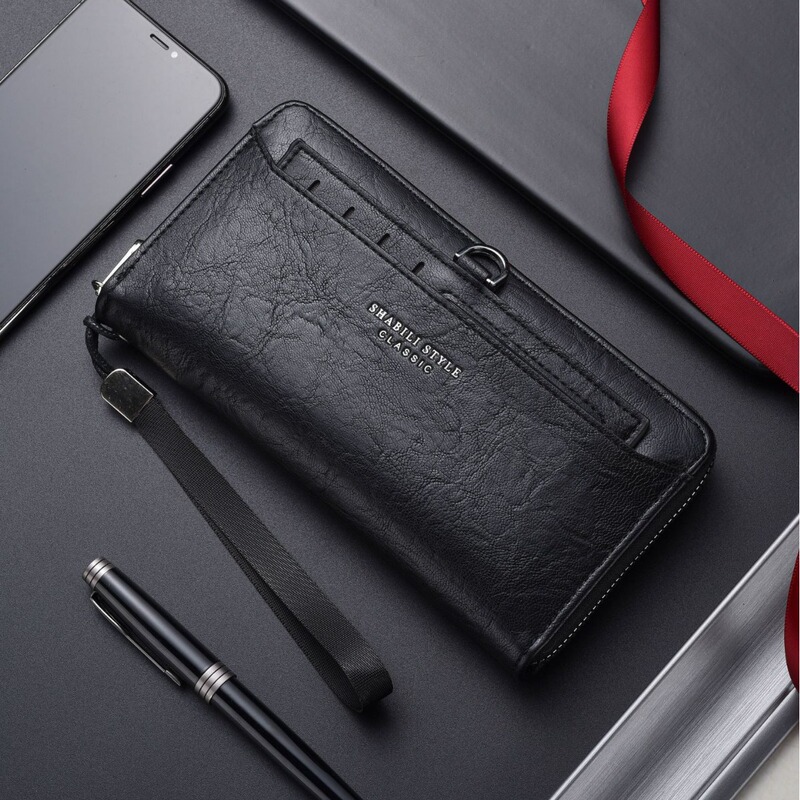 New Men's Wallet Long Zipper Bag Mobile Phone Bag Multi-Card Holder Large Capacity Handbag Men's Wallet Card Bag Clutch Bag New Men's Wallet Long Zipper Bag Mobile Phone Bag Multi-Card Holder Large Capacity Handbag Men's Wallet Card Bag Clutch Bag