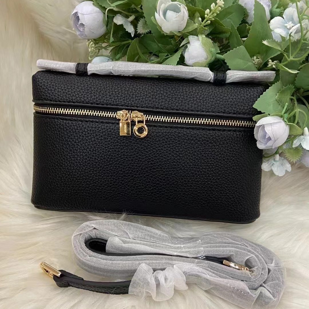 Bolso de almuerzo de cuero lp19 transfronterizo nuevo Gigi mismo bolso Kelly bolso litchi bolso simple bolso de hombro femenino