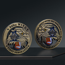 跨境供商 铠甲勇士青古铜十字军战士纪念币 立体浮雕金属工艺品
