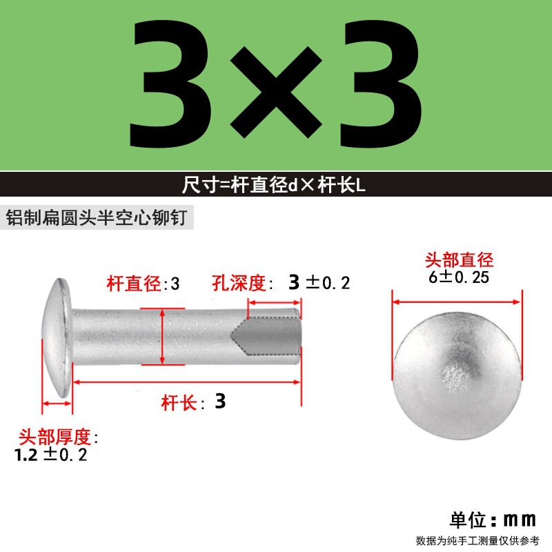 【メーカー直販】GB873GB875 半中空アルミリベット M2-M6 カーリングと開花 大量割引|undefined