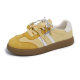 Genuine Leather Vintage German Training Shoes Women's Shoes 2025 Spring and Summer New Flat Casual Board Shoes Soft Sole Sports Forrest Gump Shoes for Women
