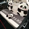 Plush seat made of faux fur, set, pillow, panda, 3 pieces, 1 pieces, 2 pieces