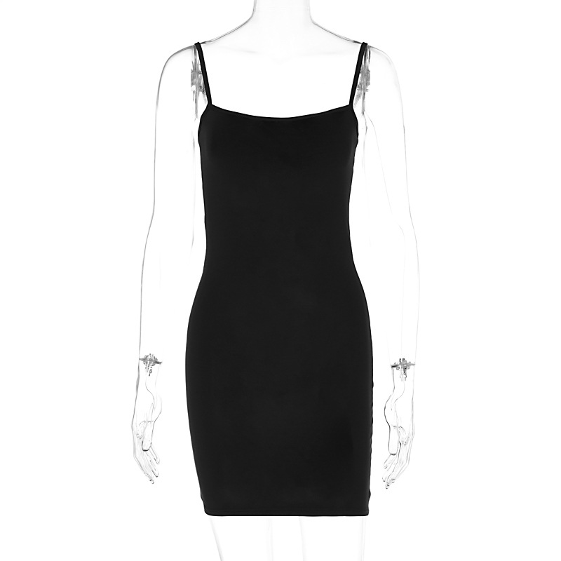 Summer Sexy Sleeveless Slim Fit Backless Sheath Dress Women Clothing