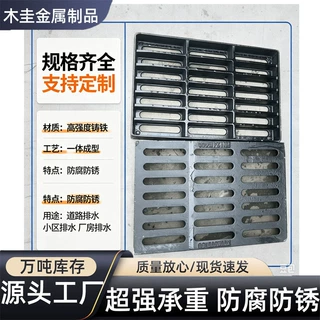 雨水篦子下水道盖板地沟雨水口铸铁排水沟球墨铸铁方形篦子