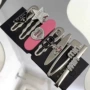 字母爱心女孩水钻鸭嘴夹