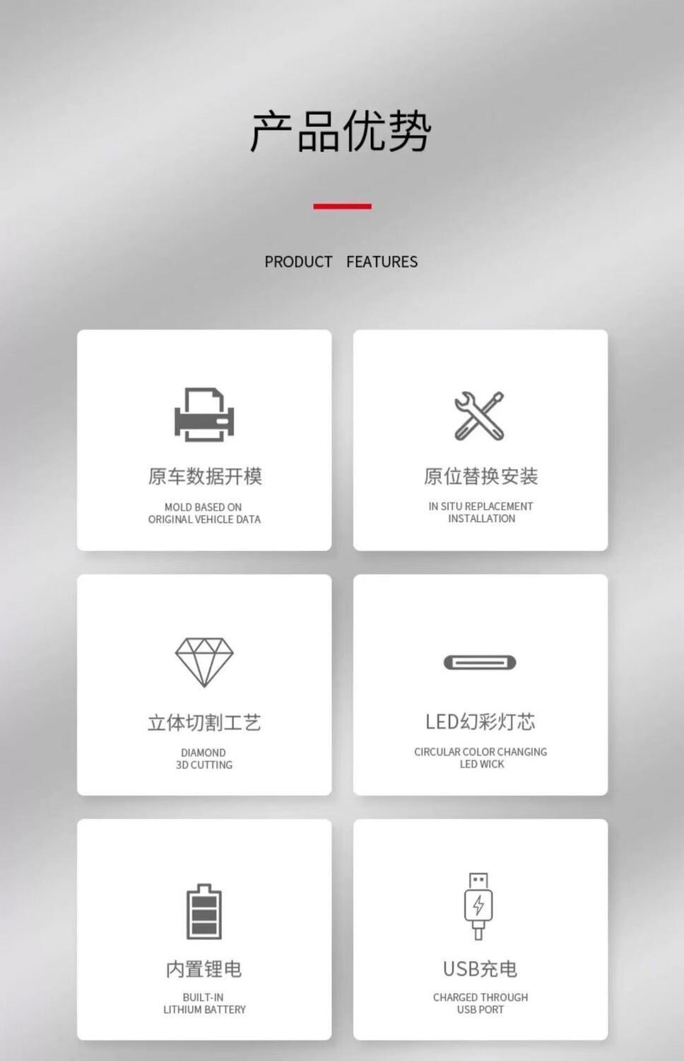 Colorful luminous gear shift knob modification suitable for Toyota Corolla and other models, crystal luminous gear shift modification