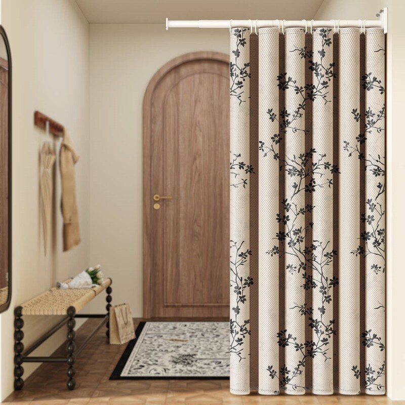 New Style Entrance Door Curtain Screen Indoor Partition Living Room French Folding Air Conditioning Curtain Bed Bedroom Room Curtain New Style Entrance Door Curtain Screen Indoor Partition Living Room French Folding Air Conditioning Curtain Bed Bedroom Room Curtain