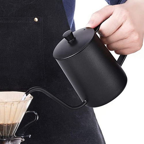 304 stainless steel hand-pour coffee pot, ear-mounted hand-pour coffee pot, drip-type slim mouth long mouth pot coffee utensils