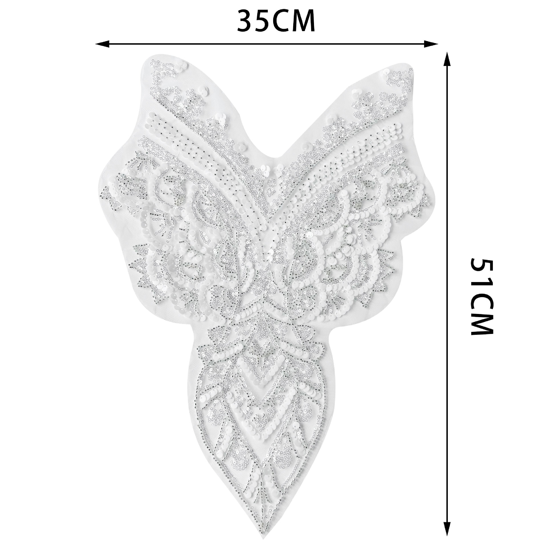 Nuevos bordados de perlas bordados de encaje esquinilla de arroz perlas vestido de boda vestido accesorios decorativos diy pectoral flor pegatinas image 5