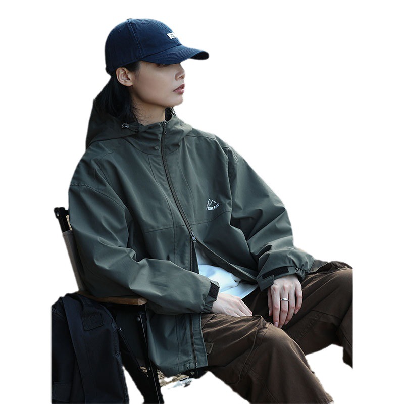 Men's and women's jackets 2023 overalls, jackets, hooded trendy brand, versatile youth outdoor leisure_voghion.com