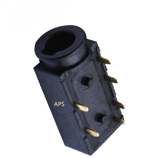 Supply of Headphone Socket Ip67 Grade 3.5mm Plug-In 6-Pin Horizontal Audio Female Socket with Positioning Pin Waterproof Upgrade