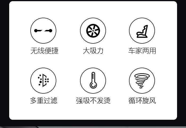 Car vacuum cleaner, wireless charging, handheld, small, super powerful suction, dual-use for car and home, mini vacuum cleaner
