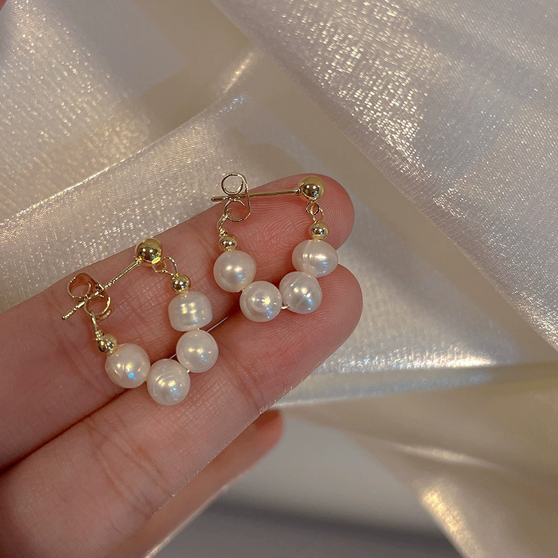 Серьги из жемчуга, серебряная игла, аксессуар, образец серебра 925, стиль высокого качества, образец серебра 925, оптовая цена
