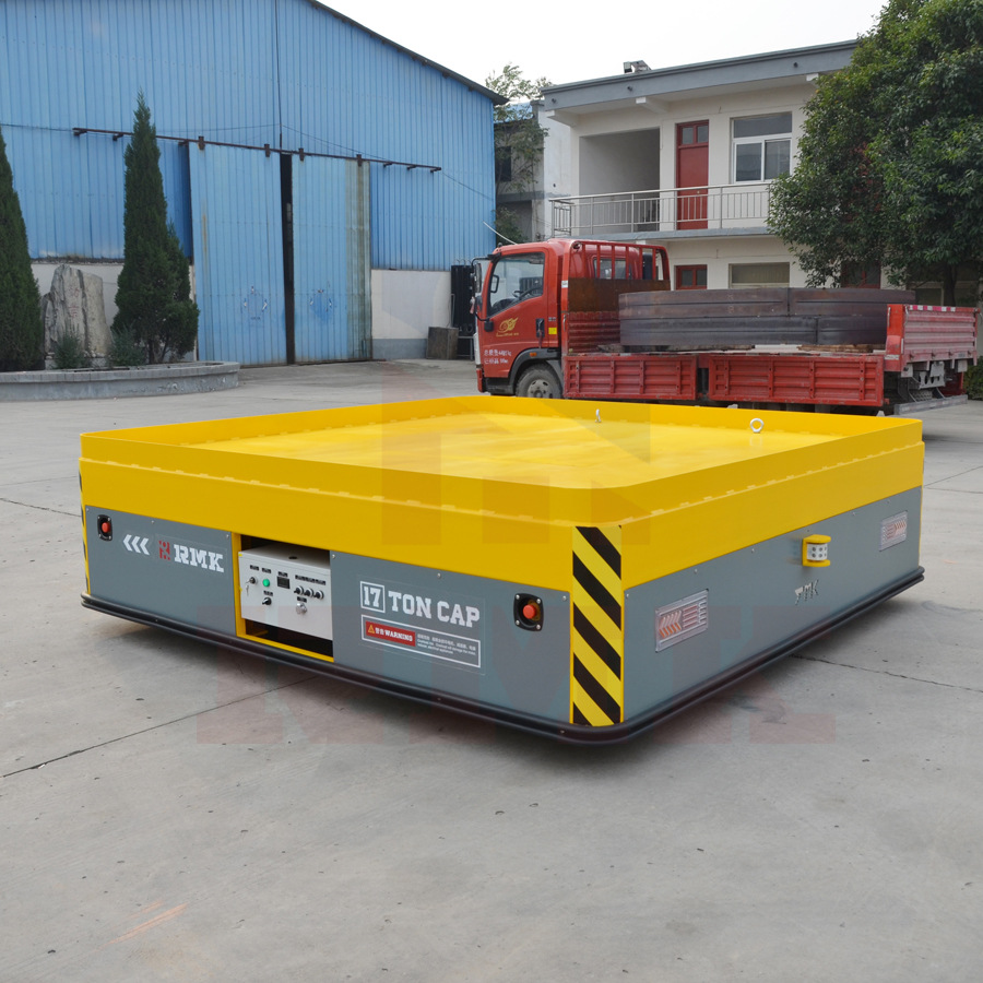 原材料转运无轨平板车全向移动无线遥控周转车蓄电池电动胶轮台车