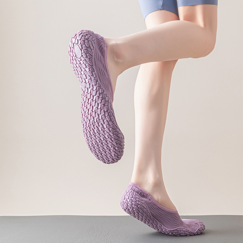 Cross-Border Silent Yoga-Specific Indoor Sports Shoes for Home Use, Non-Slip, Shock-Absorbing, Soft-Soled, for Fitness, Jump Rope, and Aerobics