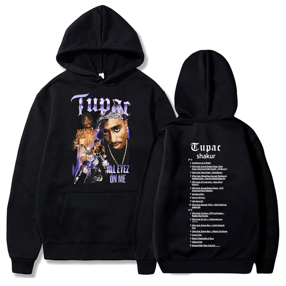 Tupac 2pac Sweatshirts Rapper Shakur Hoodies Hip Hop Rock Ov