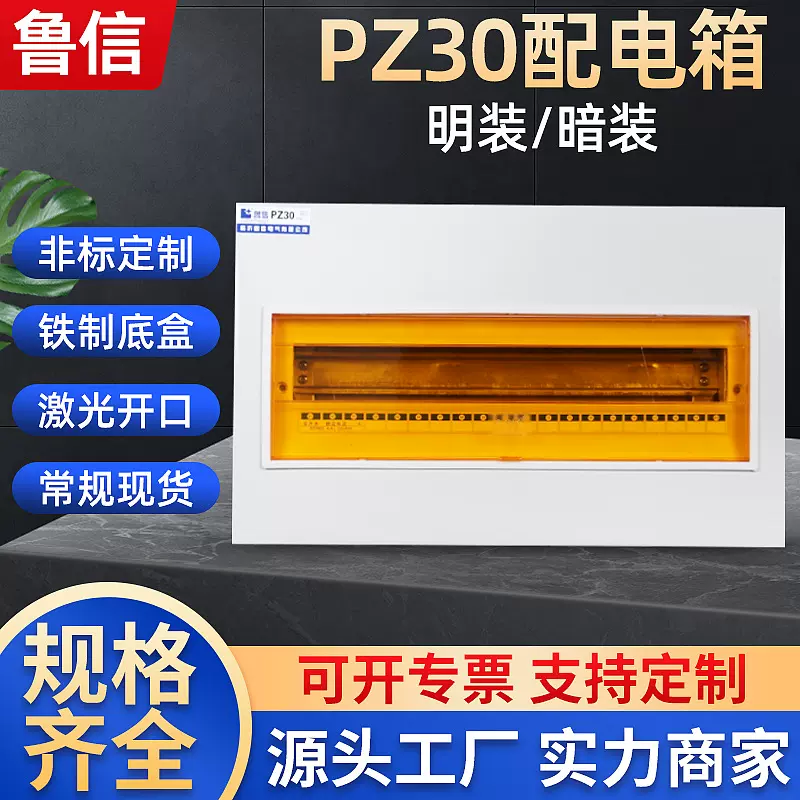 鲁信临沂厂家照明配电箱 多回路配电箱非标明装暗装pz30配电箱
