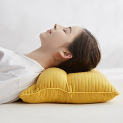 純綿砂洗いそば牽引枕大人用純綿シンプル睡眠保護頚椎硬高枕