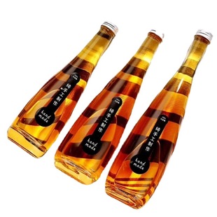 Factory wholesale empty wine bottle self-made fruit wine bottle empty wine bottle one catty white wine bottle transparent glass bottle