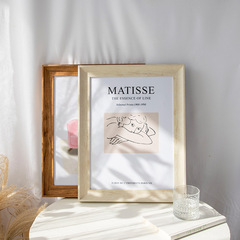 Nordic minimalist modern large picture frame American wall-mounted picture frame in any size 4K sketch 16-inch frame with matting