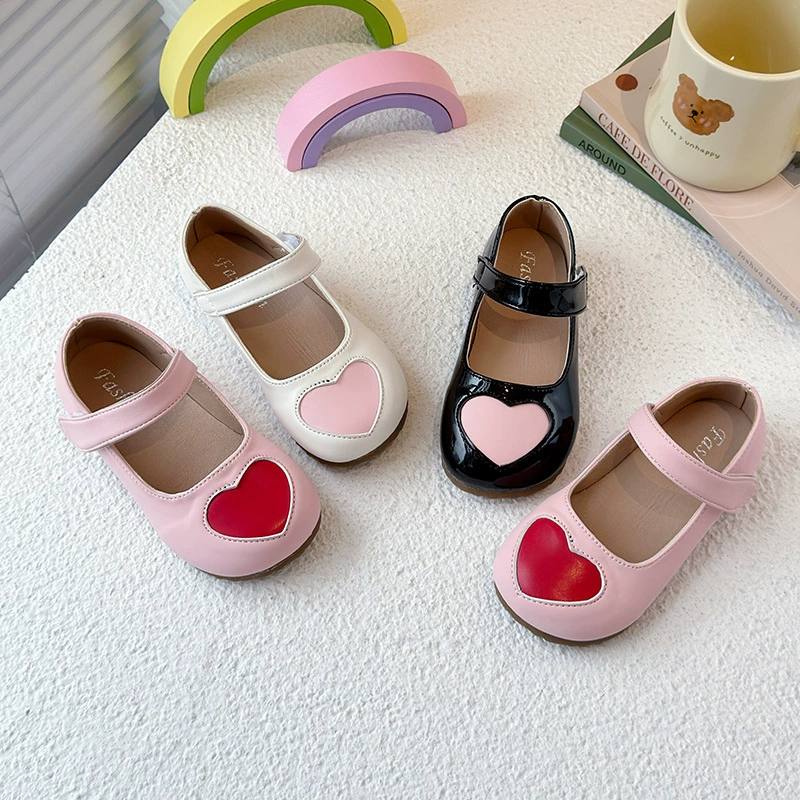 Детские туфли Sweet Heart 2025 Весна-Осень Новые модные туфли для девочек Легкие туфли Loli Антискользящие туфли Doudou