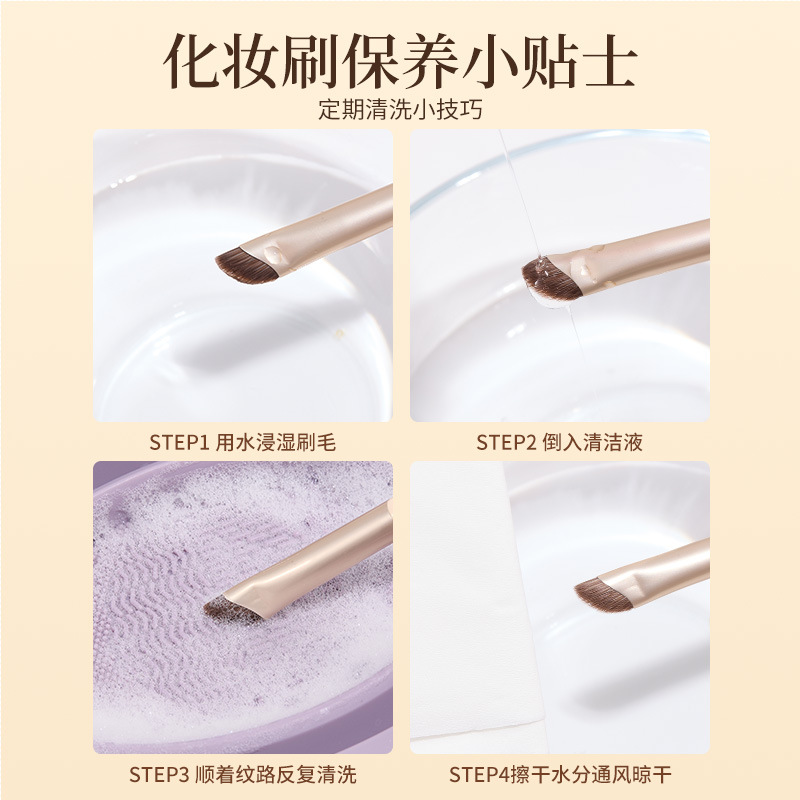GECOMO set de cepillo de maquillaje blush cepillo de sombra de ojos cepillo de reparación 8 piezas set cepillo no comer polvo herramientas de maquillaje