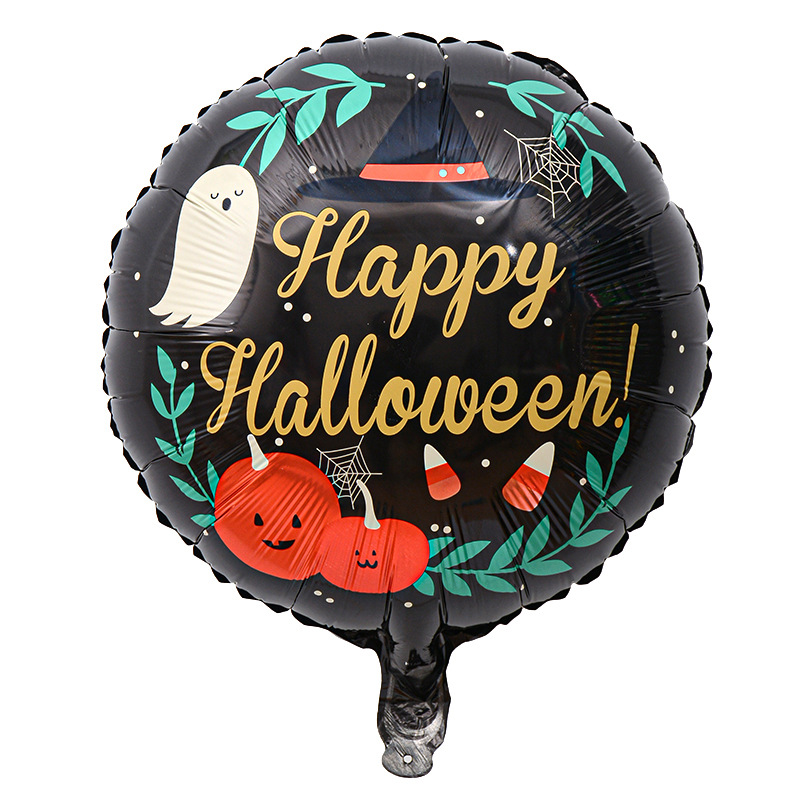 Comercio exterior 18 pulgadas Halloween película de aluminio globo festival fantasma calabaza calavera fantasma tema fiesta arreglo globo al por mayor