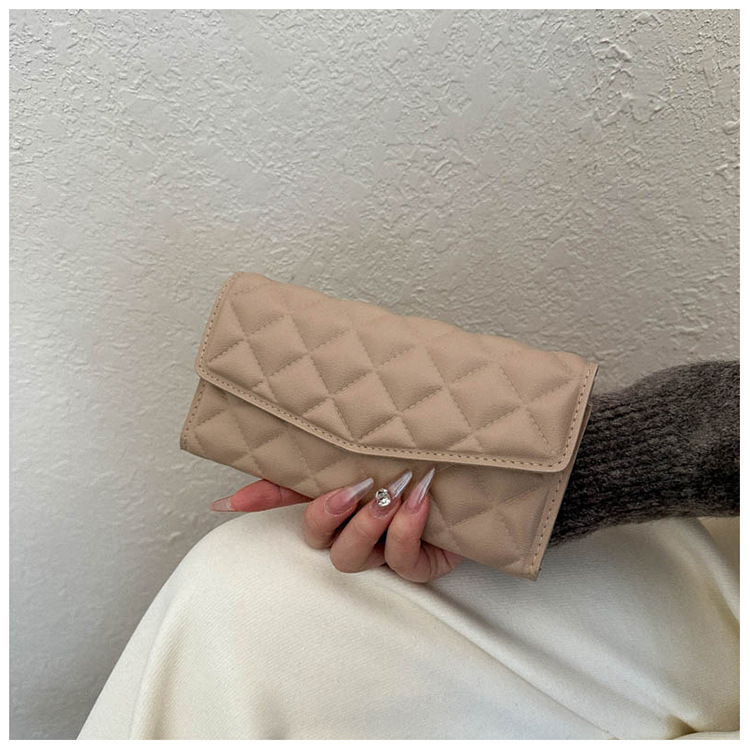 Estilo coreano rombo este año nicho popular diseño simple todo partido bolso de las mujeres bolsa de invierno Nueva Moda bolso de embrague