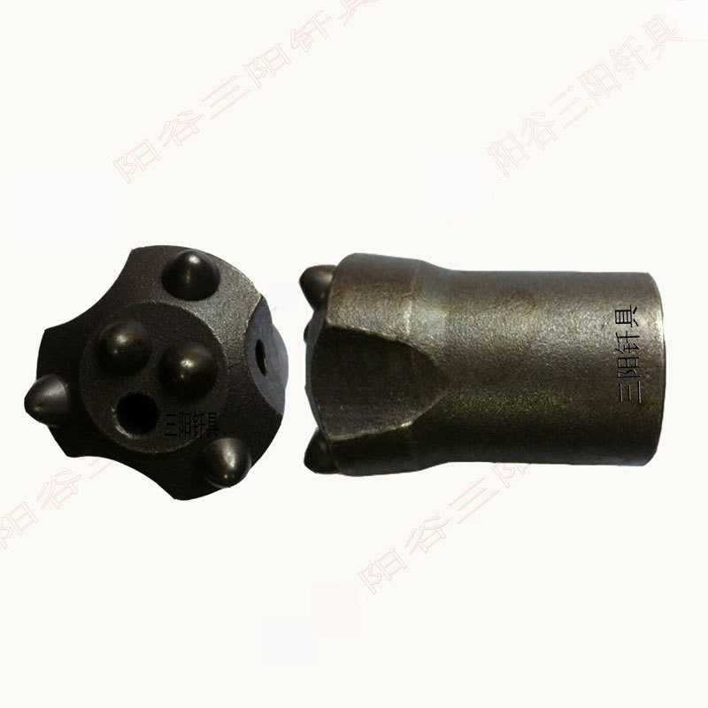 风钻凿岩钎头 球齿钻头 YT28风钻钎头  冷压凿岩球齿 矿山钎头