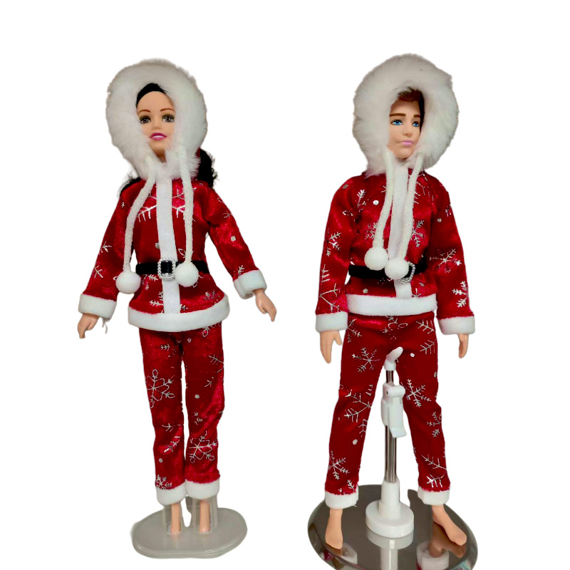 New 31.1cm Barbie Doll Set Christmas New Year Birthday Gift Girls Princess Evening Dress