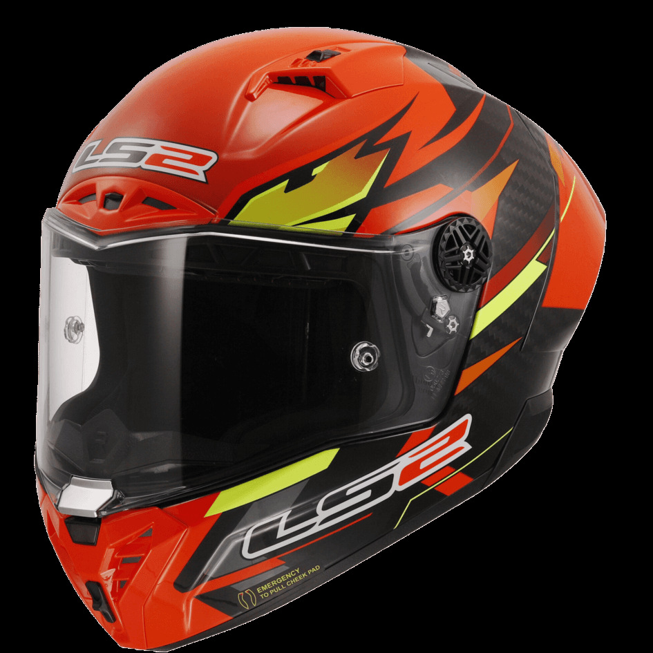 LS2 fibra de carbono casco de la motocicleta de los hombres y las mujeres de carreras de motos casco completo Four Seasons universal verano trueno Feng FF805